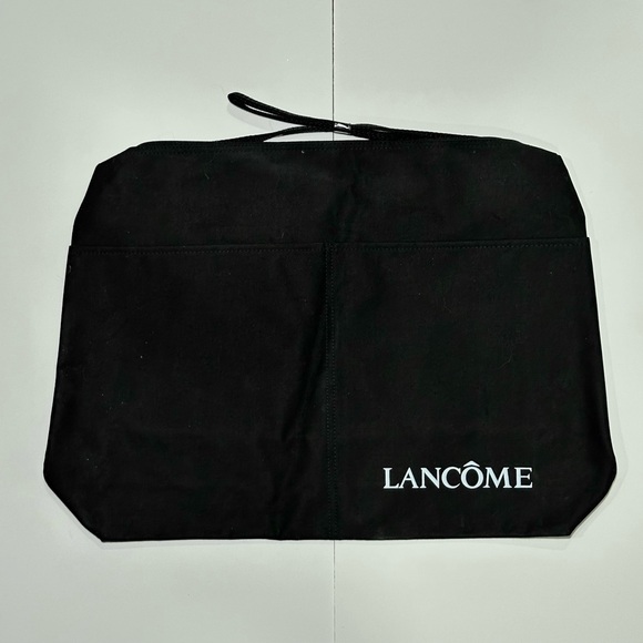 Lancome Handbags - Lancôme Black Cosmetic/Travel Tote Bag with white logo - 13” x 18.5”